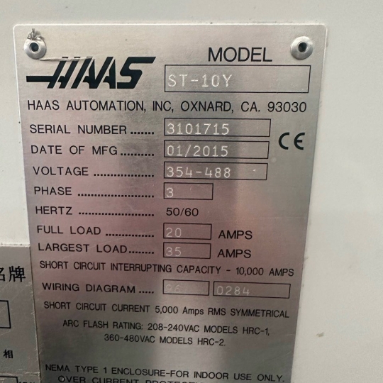 Máy tiện Haas ST-10Y chính hãng của Mỹ - máy qua sử dụng