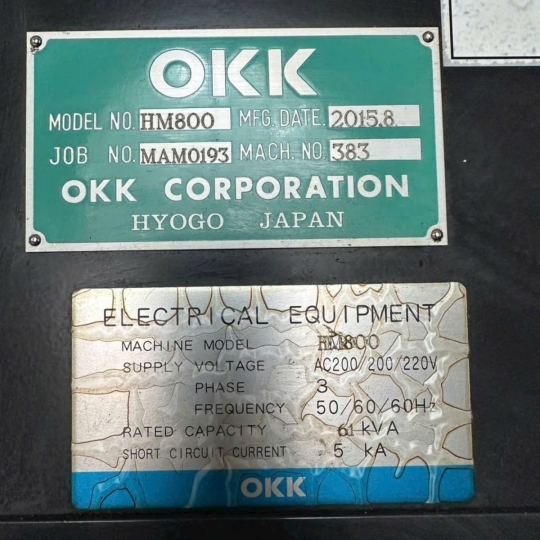 Lô 3 máy ngang OKK HM800 của Nhật 